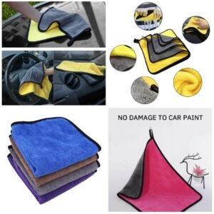 Premium Microfiber Car Cleaning Towel Scratch Free Car Drying Cloth