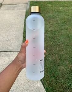 Motivational Water Bottle (Golden Cap)