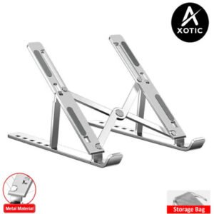 Adjustable Foldable Aluminum Laptop Stand – Portable Laptop Holder for Desk, Office & Study