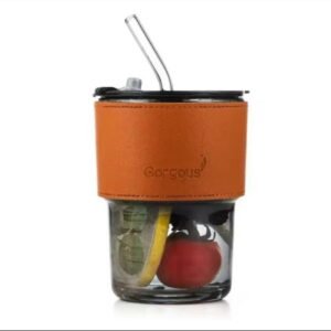 Glass Infuser Mug with Straw