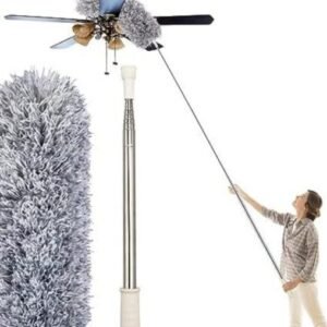 Flexible Ceiling Fan Cleaning Brush with Long Handle – Microfiber Dust Cleaner