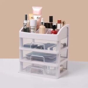 3 Layer Makeup Organizer Drawer Cosmetic Storage Box Vanity Organizer