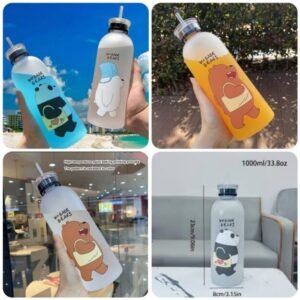 Cute Panda Cartoon Water Bottle