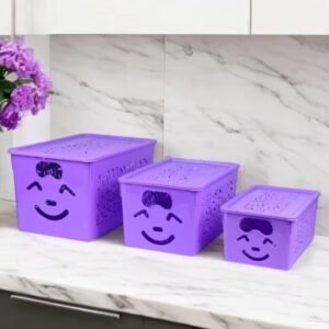 3-Piece Smile Storage Basket