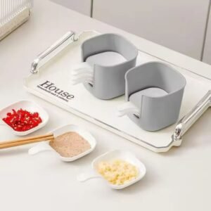 6-in-1 Sauce Plate & Dip Tray Set