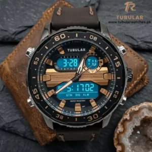 Tubular Digital and analog watch (DT-5801)