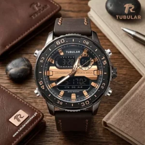 Tubular Digital and analog watch (DT-5801)