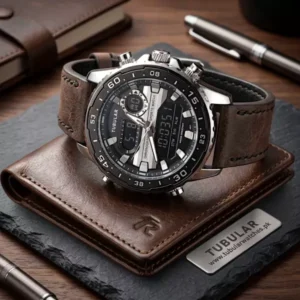 Tubular Digital and analog watch (DT-5801)