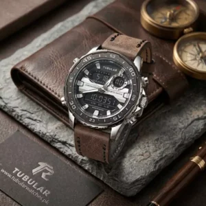 Tubular Digital and analog watch (DT-5801)