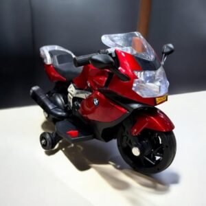 Premium Kids Battery-Operated Sports Heavy Bike – 12V Electric Ride-on Toy Motorcycle with Training Wheels and Music Player