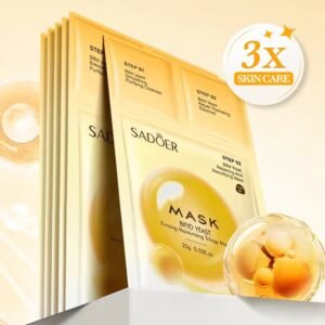 3 Steps Moisturizing Cleanser Essence Facial Sheet Mask With Vitamins, Niacinamide, Salicylic Acid,