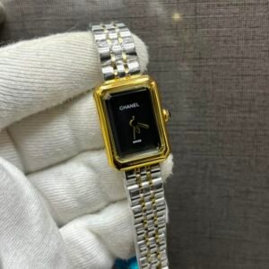 CHANEL Inspired Rectangular Two-Tone Women's Watch