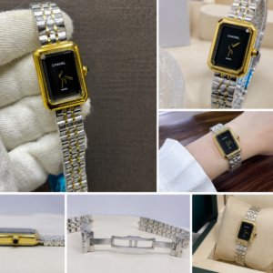 CHANEL Inspired Rectangular Two-Tone Women's Watch