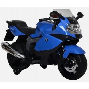 Premium Kids Battery-Operated Sports Heavy Bike – 12V Electric Ride-on Toy Motorcycle with Training Wheels and Music Player