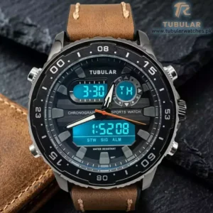 Tubular Digital and analog watch (DT-5801)