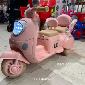 Premium Kids Foldable Electric Ride-On Scooter – 12V Battery Powered Mini Scooty with Light-Up Wheels & Adjustable T-Bar