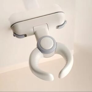 Premium Wall-Mounted Foldable Baby Bath Seat – 2-in-1 Infant Shower Safety Ring & Standing Support Bracket