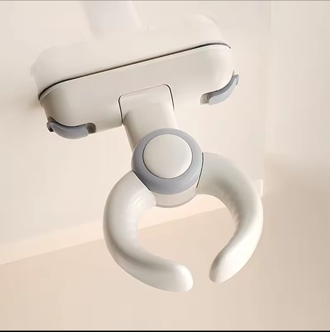 Premium Wall-Mounted Foldable Baby Bath Seat – 2-in-1 Infant Shower Safety Ring & Standing Support Bracket