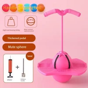 Kids Premium Pogo Ball Jumper with Handle – Cute Cartoon Rabbit Balance Hopping Board & Active Fitness Bouncer