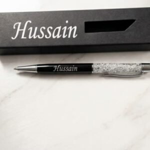 Personalized Engraved Crystal Executive Ballpoint Pen with Gift Box