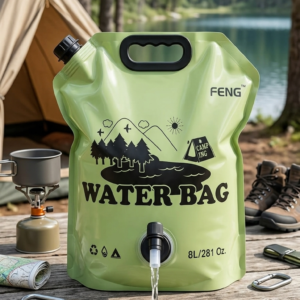 8L Collapsible Outdoor Camping Water Container Bag with Spigot