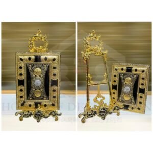 Metal Quran Box/Stand (Stone Black)