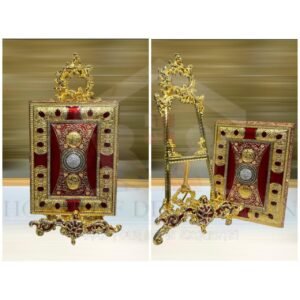 Metal Quran Box/Stand (Stone Red)