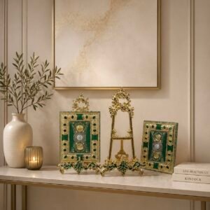 Metal Quran Box/Stand (Stone Green)