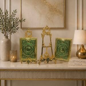 Metal Quran Box/Stand (Green)