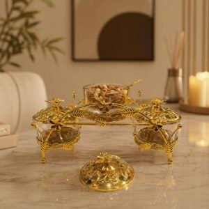 Gold Plated Metal Pot