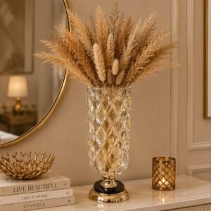 Glass/Metal Vase (12-9)