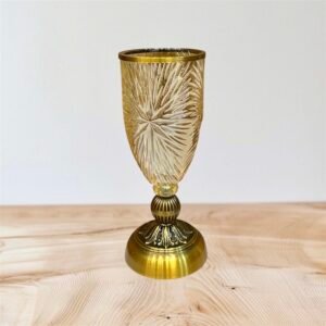 Glass/Metal Vase (12-4)