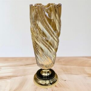 Glass/Metal Vase (12-8)