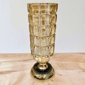 Glass/Metal Vase (12-7)