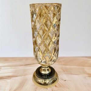 Glass/Metal Vase (12-9)
