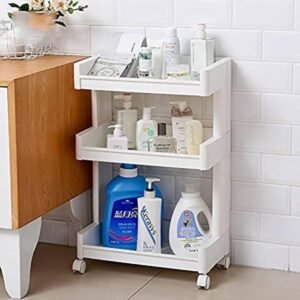 3-Tier Rolling Storage Cart with Wheels